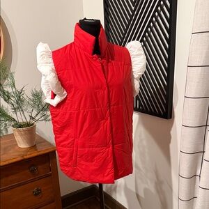 Classic Red Quilted Vest - Sleeveless Puffer Vest
